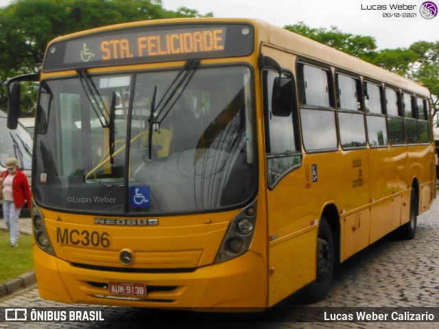 Auto Viação Mercês MC306 na cidade de Curitiba, Paraná, Brasil, por Lucas Weber Calizario. ID da foto: 9357073.