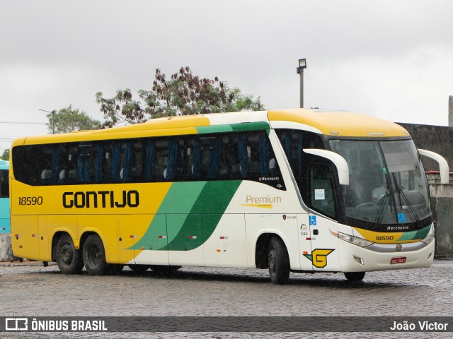 Empresa Gontijo de Transportes 18590 na cidade de Feira de Santana, Bahia, Brasil, por João Victor. ID da foto: 9360320.