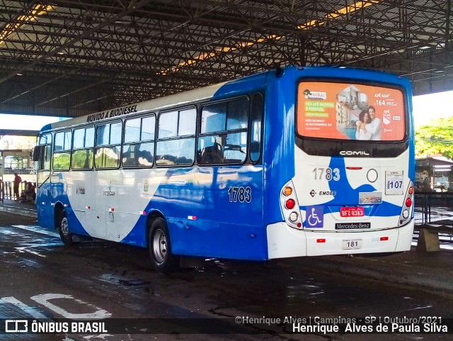 VB Transportes e Turismo 1783 na cidade de Campinas, São Paulo, Brasil, por Henrique Alves de Paula Silva. ID da foto: 9357715.