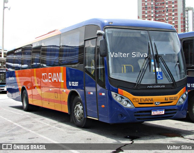 Evanil Transportes e Turismo RJ 132.037 na cidade de Rio de Janeiro, Rio de Janeiro, Brasil, por Valter Silva. ID da foto: 9358866.