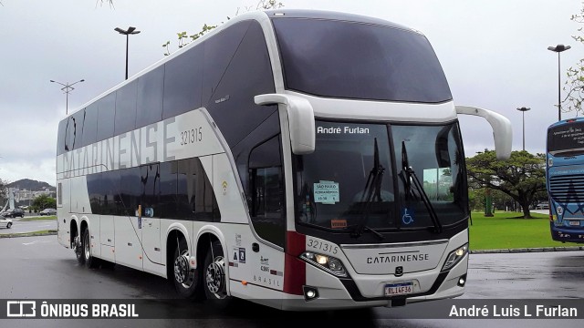 Auto Viação Catarinense 321315 na cidade de Florianópolis, Santa Catarina, Brasil, por André Luis L Furlan. Número da foto: #9357621.