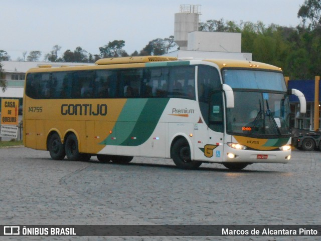 Empresa Gontijo de Transportes 14755 na cidade de Perdões, Minas Gerais, Brasil, por Marcos de Alcantara Pinto. ID da foto: 9357964.