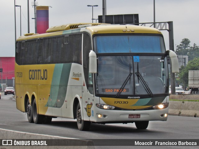 Empresa Gontijo de Transportes 17030 na cidade de São Paulo, São Paulo, Brasil, por Moaccir  Francisco Barboza. ID da foto: 9358718.