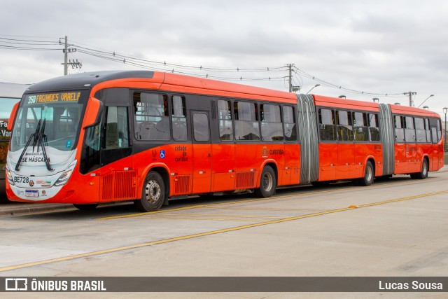 Transporte Coletivo Glória BE728 na cidade de Curitiba, Paraná, Brasil, por Lucas Sousa. ID da foto: 9359451.