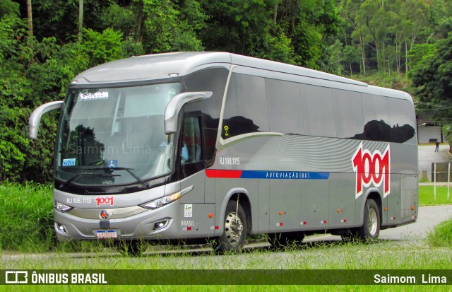 Auto Viação 1001 RJ 108.1115 na cidade de Manhuaçu, Minas Gerais, Brasil, por Saimom  Lima. ID da foto: 9359640.