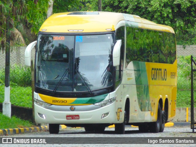 Empresa Gontijo de Transportes 18690 na cidade de Eunápolis, Bahia, Brasil, por Iago Santos Santana. Número da foto: #9358984.