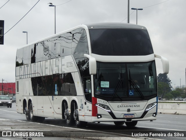 Auto Viação Catarinense 321305 na cidade de São Paulo, São Paulo, Brasil, por Luciano Ferreira da Silva. ID da foto: 9363747.