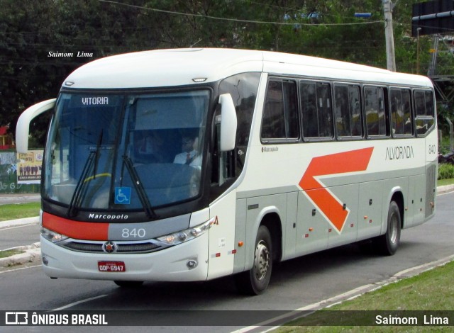 Viação Alvorada 840 na cidade de Vitória, Espírito Santo, Brasil, por Saimom  Lima. ID da foto: 9361334.