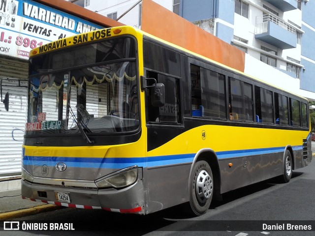 AMSA - Autotransportes Moravia 46 na cidade de Carmen, San José, San José, Costa Rica, por Daniel Brenes. ID da foto: 9361250.