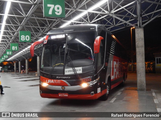 Lirabus 12133 na cidade de São Paulo, São Paulo, Brasil, por Rafael Rodrigues Forencio. ID da foto: 9363134.