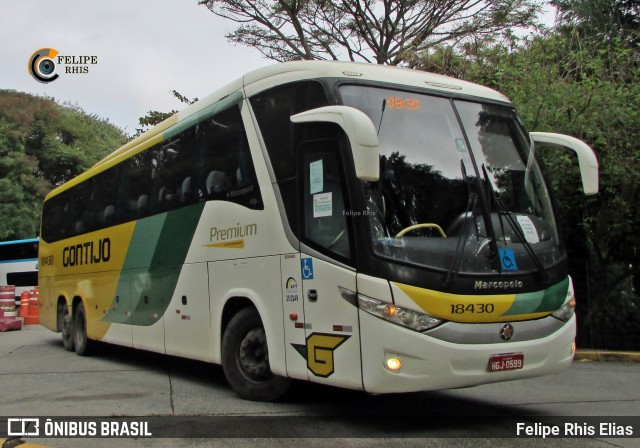 Empresa Gontijo de Transportes 18430 na cidade de São Paulo, São Paulo, Brasil, por Felipe Rhis Elias. ID da foto: 9363464.