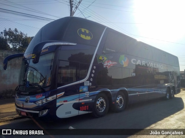 Carvalho Tur Transportes e Turismo 1001 na cidade de Novo Gama, Goiás, Brasil, por João Gonçalves. Número da foto: #9361134.