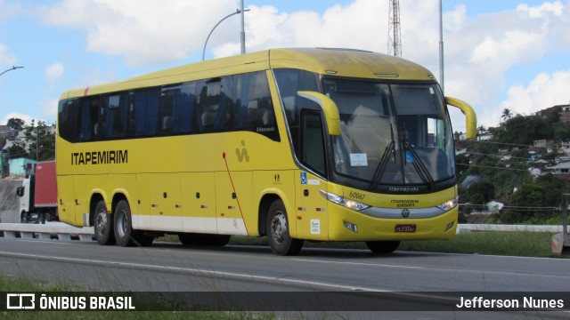 Viação Itapemirim 60067 na cidade de Recife, Pernambuco, Brasil, por Jefferson Nunes. ID da foto: 9363733.