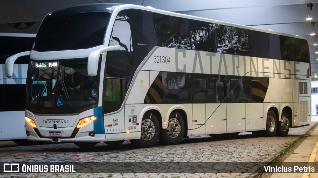 Auto Viação Catarinense 321304 na cidade de Joinville, Santa Catarina, Brasil, por Vinicius Petris. Número da foto: #9363555.