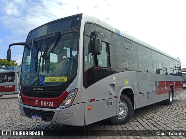 Auto Viação Transcap 8 5724 na cidade de São Paulo, São Paulo, Brasil, por Caio  Takeda. ID da foto: 9361835.