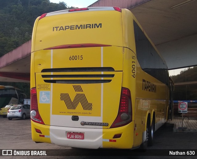 Viação Itapemirim 60015 na cidade de Juiz de Fora, Minas Gerais, Brasil, por Nathan 630. ID da foto: 9360944.