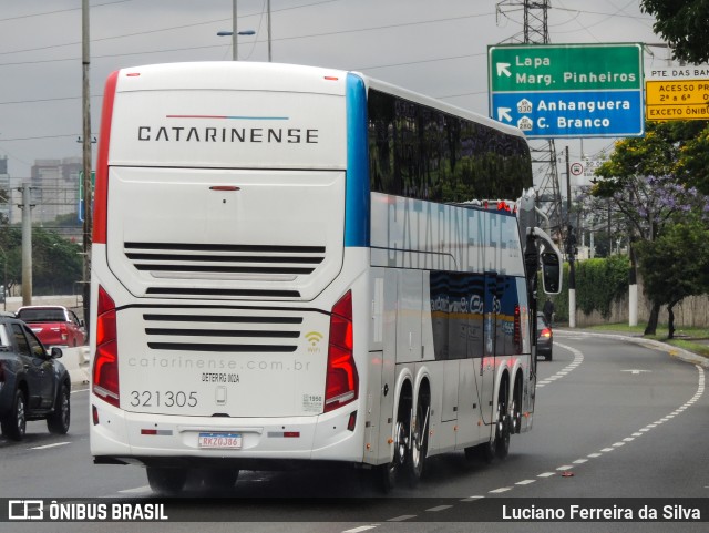 Auto Viação Catarinense 321305 na cidade de São Paulo, São Paulo, Brasil, por Luciano Ferreira da Silva. ID da foto: 9363758.