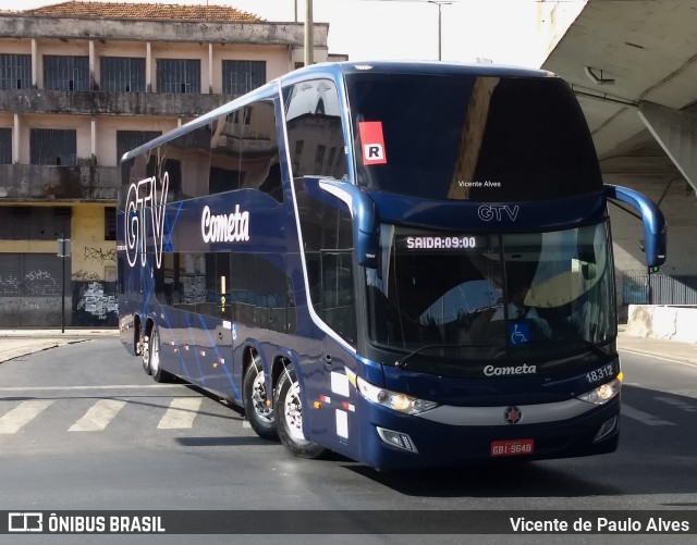 Viação Cometa 18312 na cidade de Belo Horizonte, Minas Gerais, Brasil, por Vicente de Paulo Alves. ID da foto: 9362355.