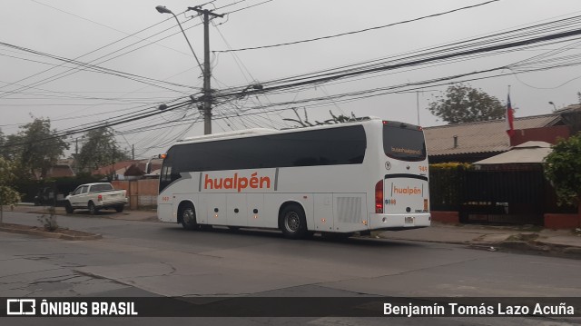 Buses Hualpén 949 na cidade de Maipú, Santiago, Metropolitana de Santiago, Chile, por Benjamín Tomás Lazo Acuña. ID da foto: 9361346.