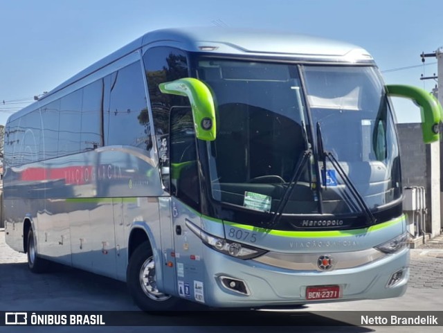 Viação Garcia 8075 na cidade de Curitiba, Paraná, Brasil, por Netto Brandelik. ID da foto: 9362346.