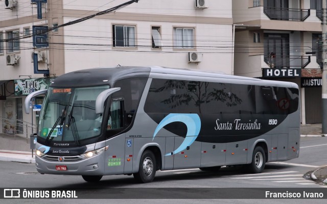 Santa Teresinha Transporte e Turismo - Brusquetur 1930 na cidade de Balneário Camboriú, Santa Catarina, Brasil, por Francisco Ivano. ID da foto: 9364310.