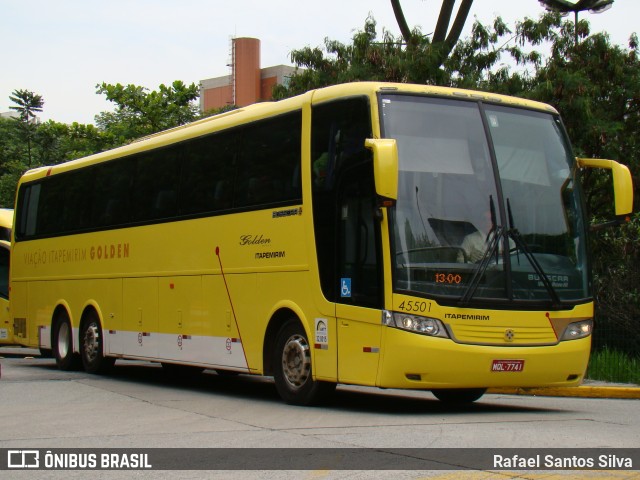 Viação Itapemirim 45501 na cidade de São Paulo, São Paulo, Brasil, por Rafael Santos Silva. Número da foto: #9364339.