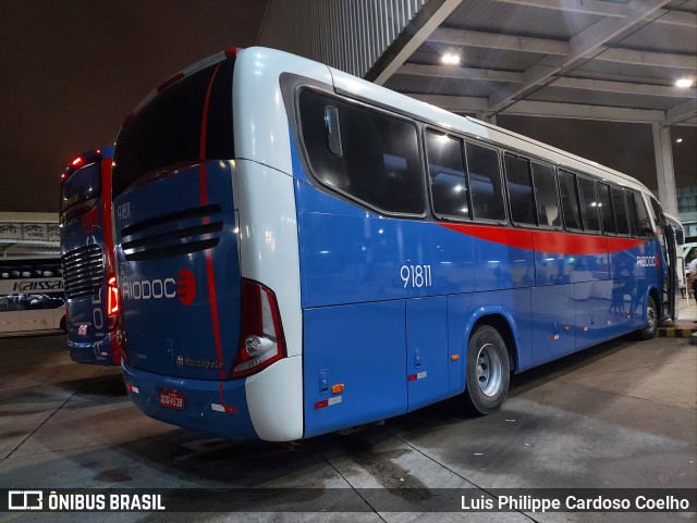 Viação Riodoce 91811 na cidade de Rio de Janeiro, Rio de Janeiro, Brasil, por Luis Philippe Cardoso Coelho. Número da foto: #9361808.