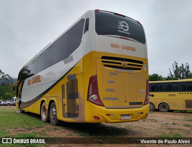 Viação São Gabriel 3440 na cidade de Tiradentes, Minas Gerais, Brasil, por Vicente de Paulo Alves. ID da foto: 9362476.