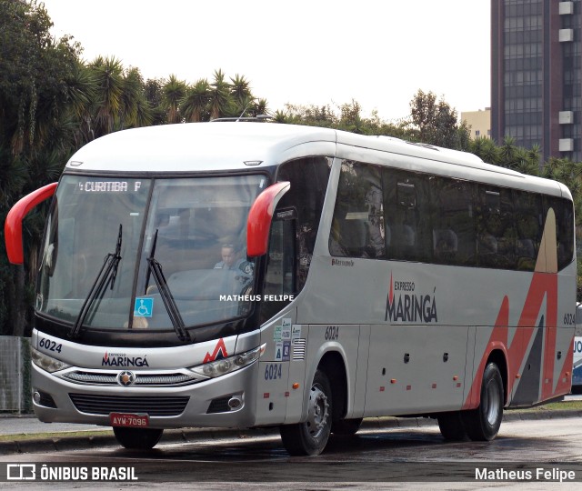 Expresso Maringá 6024 na cidade de Curitiba, Paraná, Brasil, por Matheus Felipe. ID da foto: 9366841.