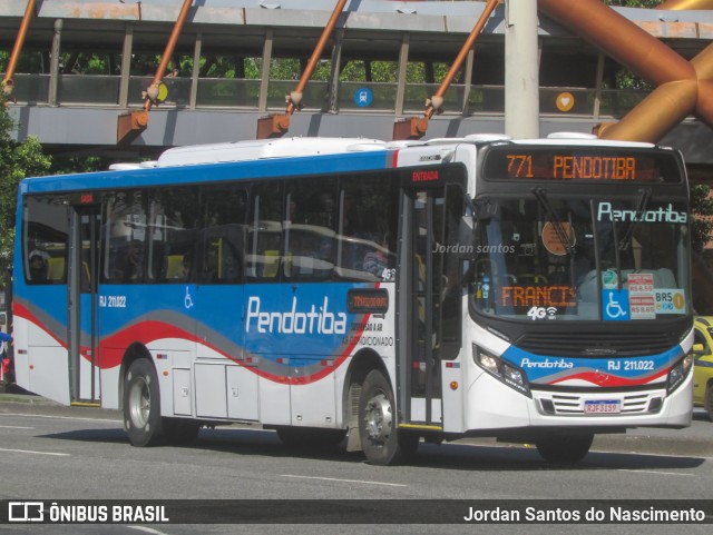 Viação Pendotiba RJ 211.022 na cidade de Rio de Janeiro, Rio de Janeiro, Brasil, por Jordan Santos do Nascimento. ID da foto: 9366947.