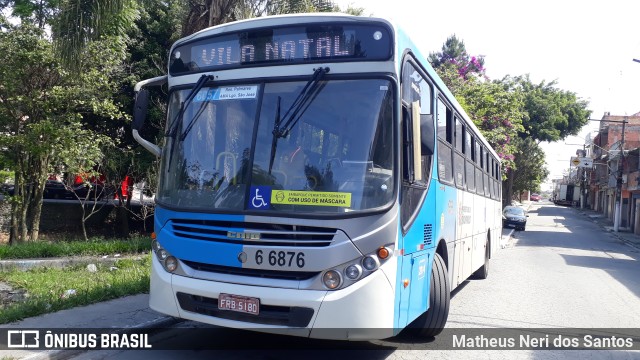 Transwolff Transportes e Turismo 6 6876 na cidade de São Paulo, São Paulo, Brasil, por Matheus Neri dos Santos. Número da foto: #9364633.
