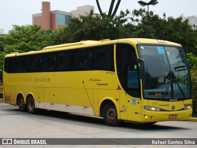 Viação Itapemirim 5701 na cidade de São Paulo, São Paulo, Brasil, por Rafael Santos Silva. ID da foto: 9364371.