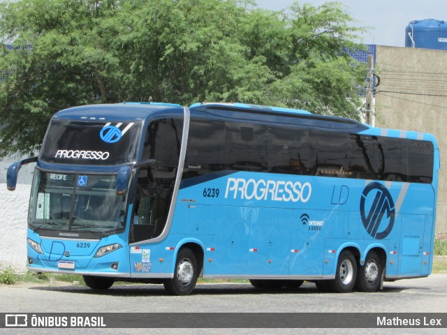 Auto Viação Progresso 6239 na cidade de Caruaru, Pernambuco, Brasil, por Matheus Lex. ID da foto: 9366375.