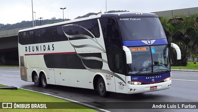 Reunidas Transportes Coletivos 31807 na cidade de Florianópolis, Santa Catarina, Brasil, por André Luis L Furlan. ID da foto: 9364369.