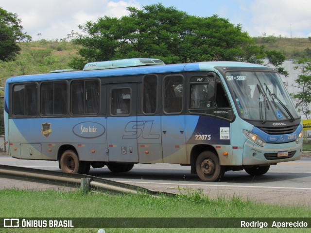 Viação São Luiz 22075 na cidade de Conselheiro Lafaiete, Minas Gerais, Brasil, por Rodrigo  Aparecido. Número da foto: #9366205.