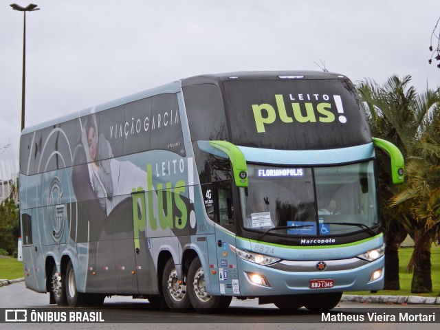 Viação Garcia 8824 na cidade de Florianópolis, Santa Catarina, Brasil, por Matheus Vieira Mortari. Número da foto: #9368337.