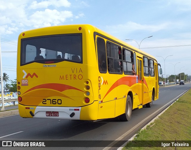 Via Metro Transportes Urbanos 2760 na cidade de Ilhéus, Bahia, Brasil, por Igor Teixeira. ID da foto: 9369829.