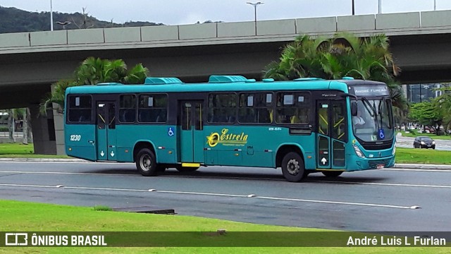 Transporte Coletivo Estrela 1230 na cidade de Florianópolis, Santa Catarina, Brasil, por André Luis L Furlan. ID da foto: 9367660.