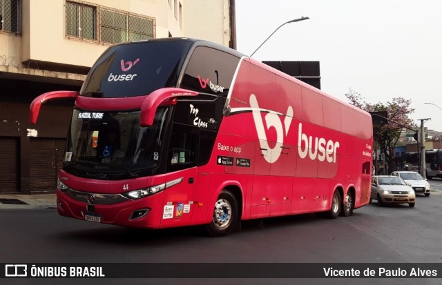 Buser Brasil Tecnologia 44 na cidade de Belo Horizonte, Minas Gerais, Brasil, por Vicente de Paulo Alves. ID da foto: 9370531.