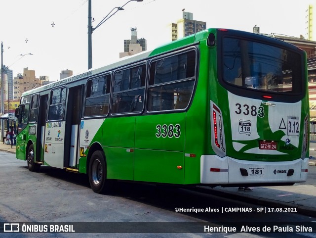 VB Transportes e Turismo 3383 na cidade de Campinas, São Paulo, Brasil, por Henrique Alves de Paula Silva. Número da foto: #9369772.