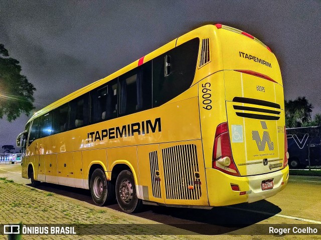Viação Itapemirim 60095 na cidade de Curitiba, Paraná, Brasil, por Roger Coelho. Número da foto: #9369095.