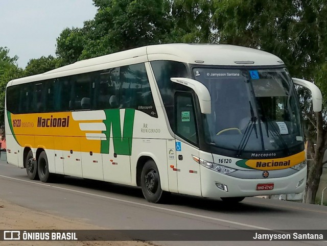 Viação Nacional 16120 na cidade de Atalaia, Alagoas, Brasil, por Jamysson Santana. ID da foto: 9367364.