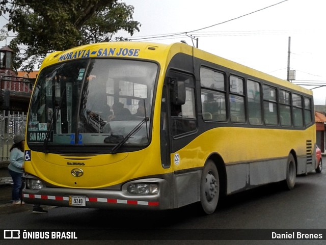 AMSA - Autotransportes Moravia 22 na cidade de San Vicente, Moravia, San José, Costa Rica, por Daniel Brenes. ID da foto: 9367628.