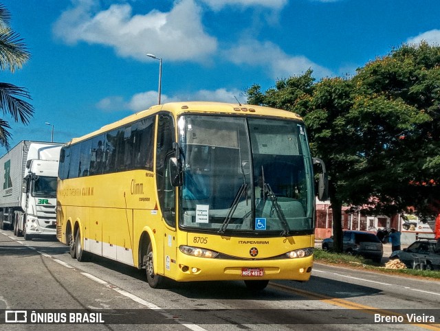 Viação Itapemirim 8705 na cidade de Campos dos Goytacazes, Rio de Janeiro, Brasil, por Breno Vieira. Número da foto: #9370175.