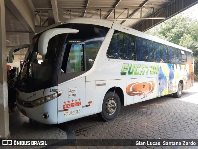 Eucatur - Empresa União Cascavel de Transportes e Turismo 4902 na cidade de Ji-Paraná, Rondônia, Brasil, por Gian Lucas  Santana Zardo. ID da foto: 9369372.