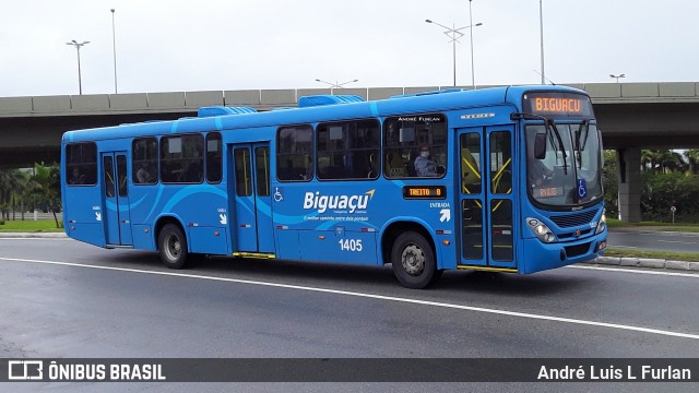 Biguaçu Transportes Coletivos Administração e Participação 1405 na cidade de Florianópolis, Santa Catarina, Brasil, por André Luis L Furlan. ID da foto: 9367674.