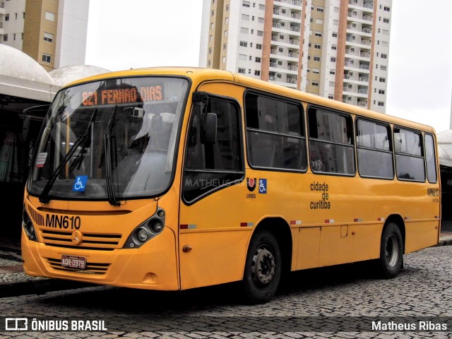 Auto Viação Mercês MN610 na cidade de Curitiba, Paraná, Brasil, por Matheus Ribas. ID da foto: 9372605.