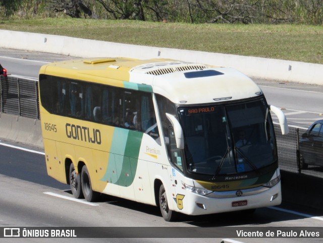 Empresa Gontijo de Transportes 18645 na cidade de São José dos Campos, São Paulo, Brasil, por Vicente de Paulo Alves. ID da foto: 9370649.