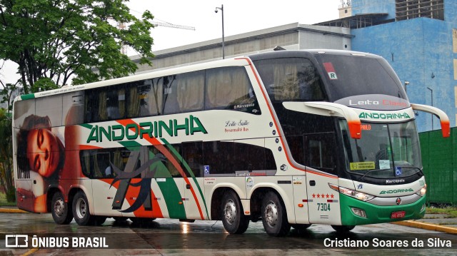 Empresa de Transportes Andorinha 7304 na cidade de São Paulo, São Paulo, Brasil, por Cristiano Soares da Silva. ID da foto: 9372532.