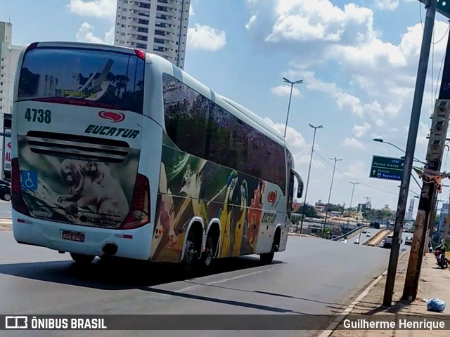 Eucatur - Empresa União Cascavel de Transportes e Turismo 4738 na cidade de Cuiabá, Mato Grosso, Brasil, por Guilherme Henrique. Número da foto: #9373796.